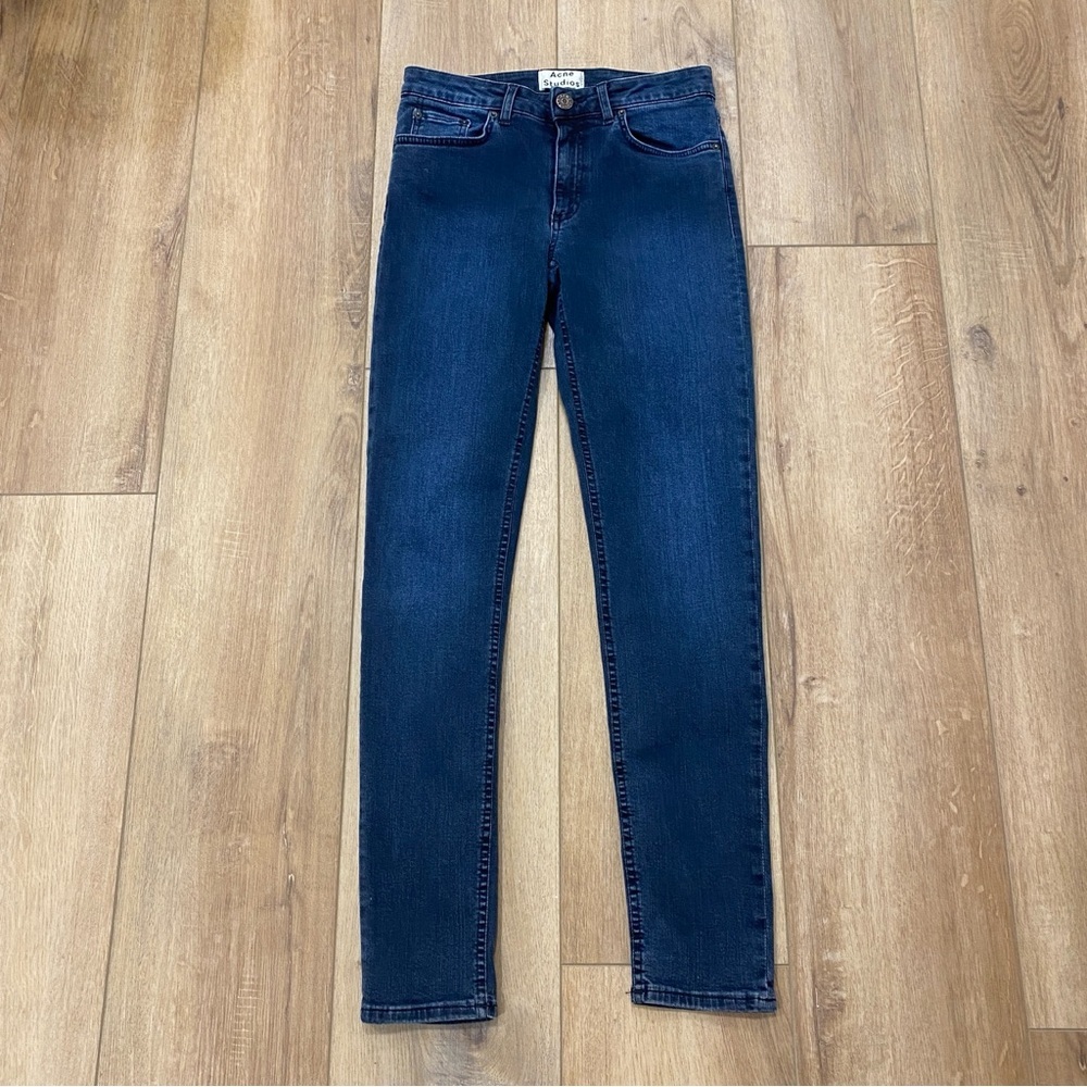 🌟ACNE STUDIOS🌟 SKIN 5 DEEP SKINNY STRETCH JEANS DARK WASH SZ 27